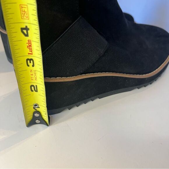 Eileen Fisher Suede Wedge Pull On Ankle Boots in Size 6.5 NWOB - Picture 4 of 8